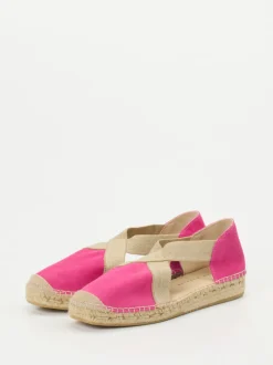 Andrea Puccini – Espadrilles aus Veloursleder Pink