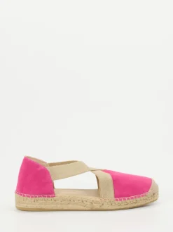 Andrea Puccini – Espadrilles aus Veloursleder Pink