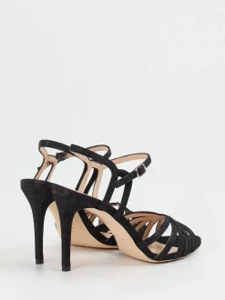 Andrea Puccini – High Heel Sandaletten aus Lurex