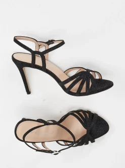 Andrea Puccini – High Heel Sandaletten aus Lurex
