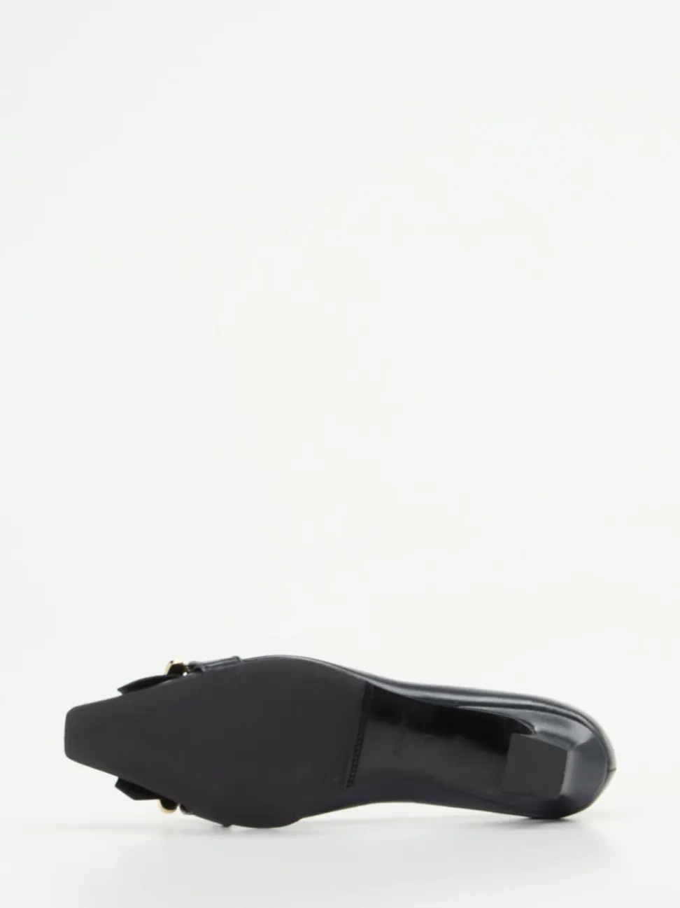 Andrea Puccini – Kitten Heel Loafer aus Lammleder Blau
