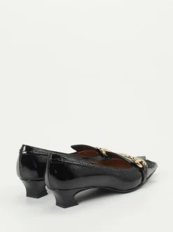 Andrea Puccini – Kitten-Heel-Pumps aus Lackleder Schwarz