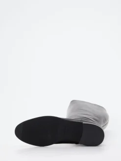 Andrea Puccini – Kniehohe Stiefel aus Kalbleder schwarz