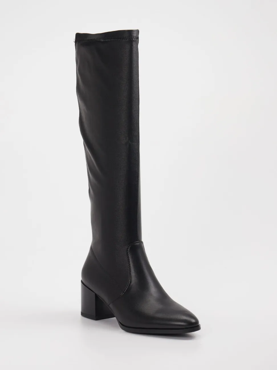Andrea Puccini – Kniestiefel aus Stretch in Schwarz