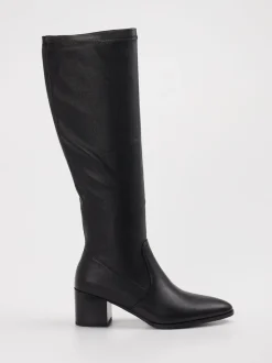 Andrea Puccini – Kniestiefel aus Stretch in Schwarz