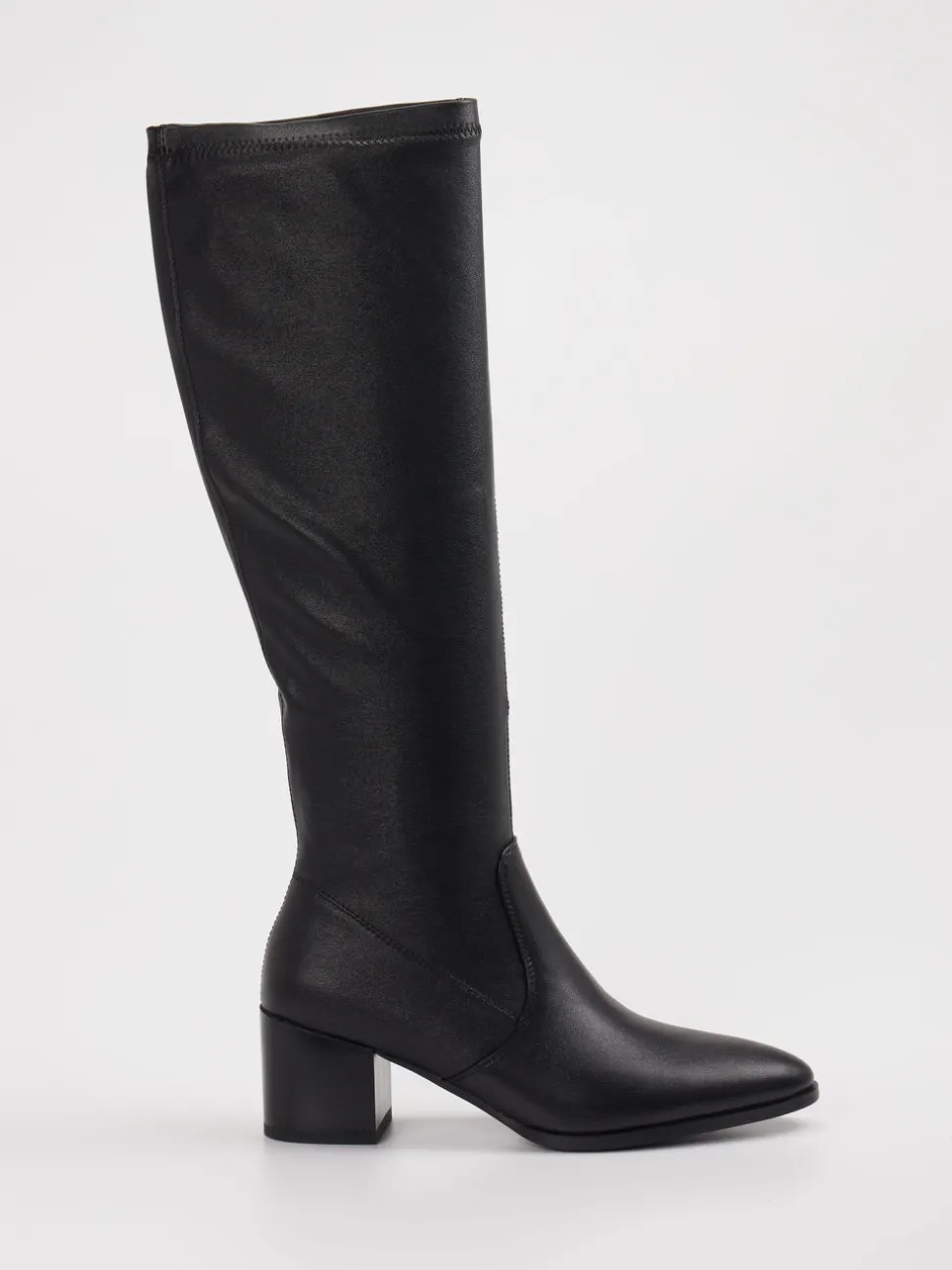 Andrea Puccini – Kniestiefel aus Stretch in Schwarz