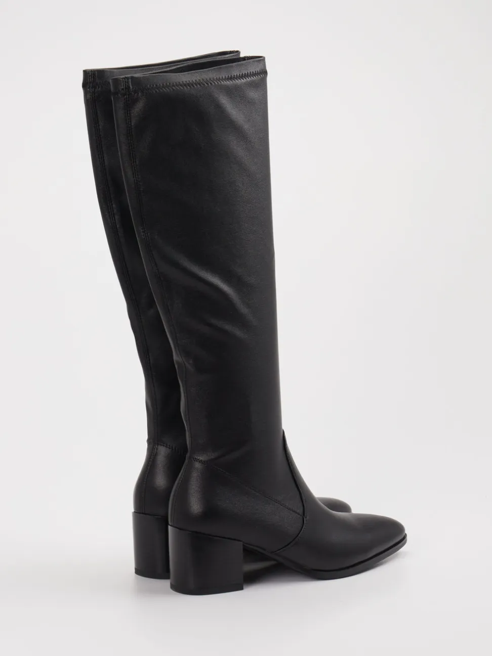 Andrea Puccini – Kniestiefel aus Stretch in Schwarz