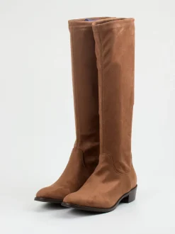 Andrea Puccini – Kniestiefel aus Stretch in Braun