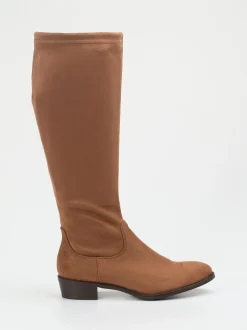 Andrea Puccini – Kniestiefel aus Stretch in Braun