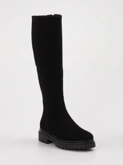 Andrea Puccini – Langschaftstiefel aus Leder schwarz