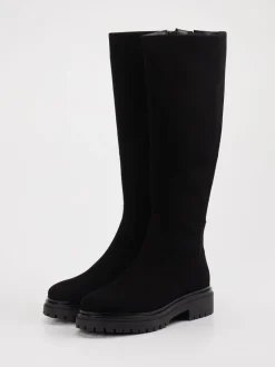 Andrea Puccini – Langschaftstiefel aus Leder schwarz