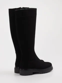 Andrea Puccini – Langschaftstiefel aus Leder schwarz