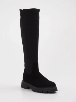 Andrea Puccini – Langschaftstiefel aus Leder schwarz