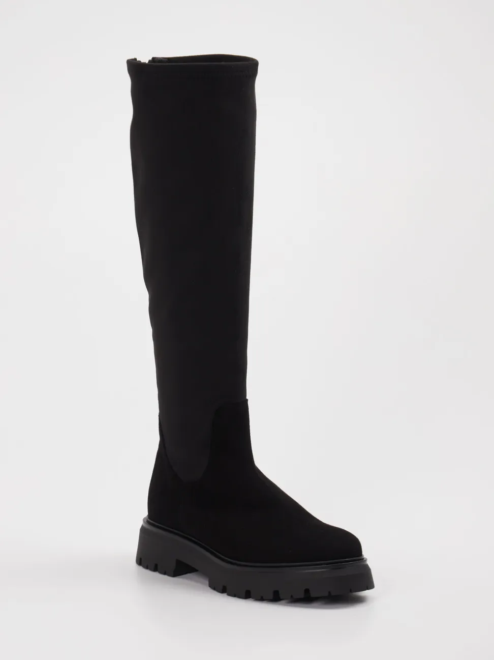 Andrea Puccini – Langschaftstiefel aus Leder schwarz