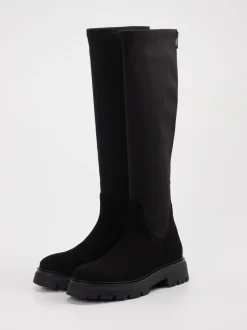 Andrea Puccini – Langschaftstiefel aus Leder schwarz