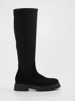 Andrea Puccini – Langschaftstiefel aus Leder schwarz