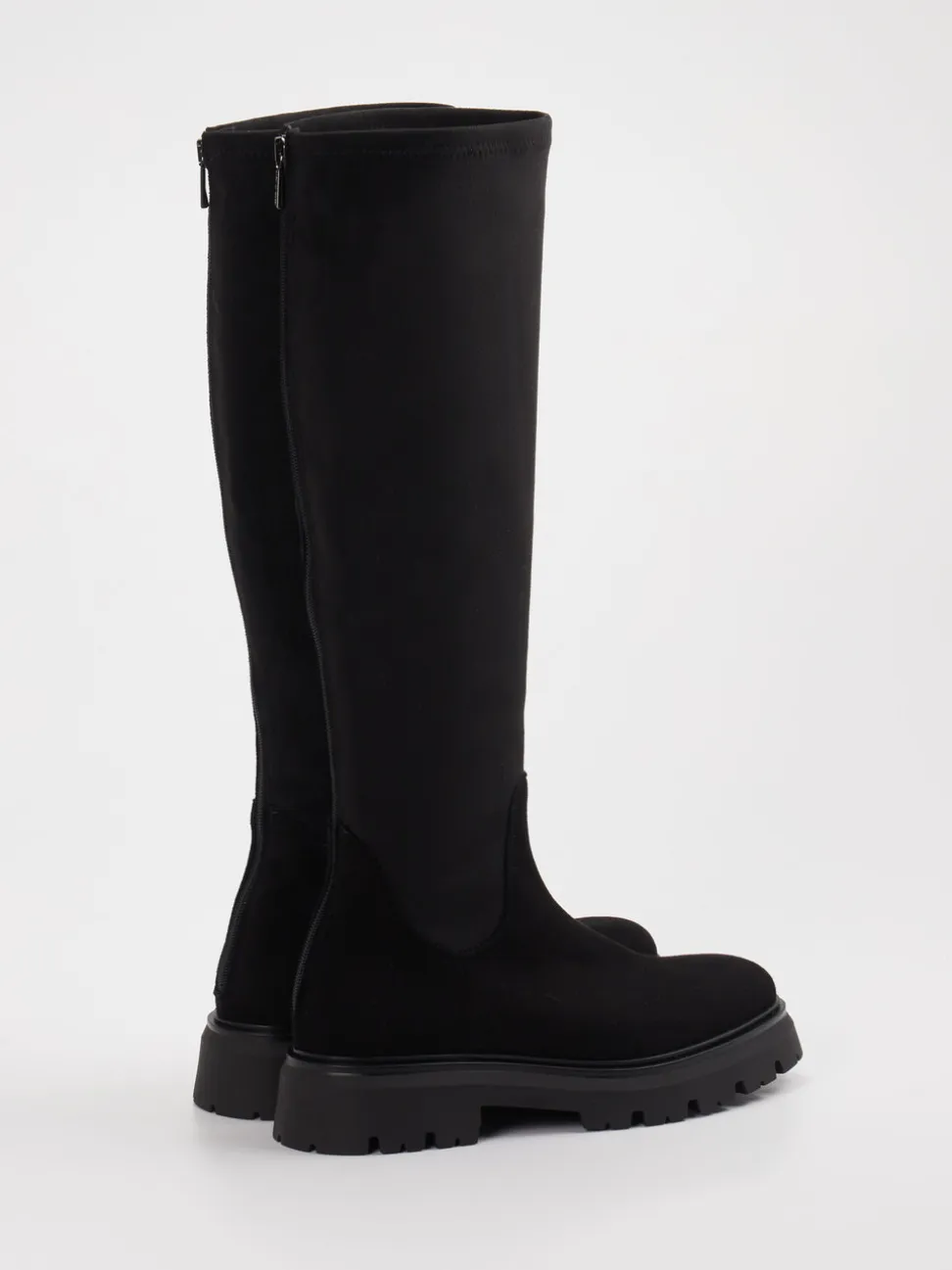 Andrea Puccini – Langschaftstiefel aus Leder schwarz