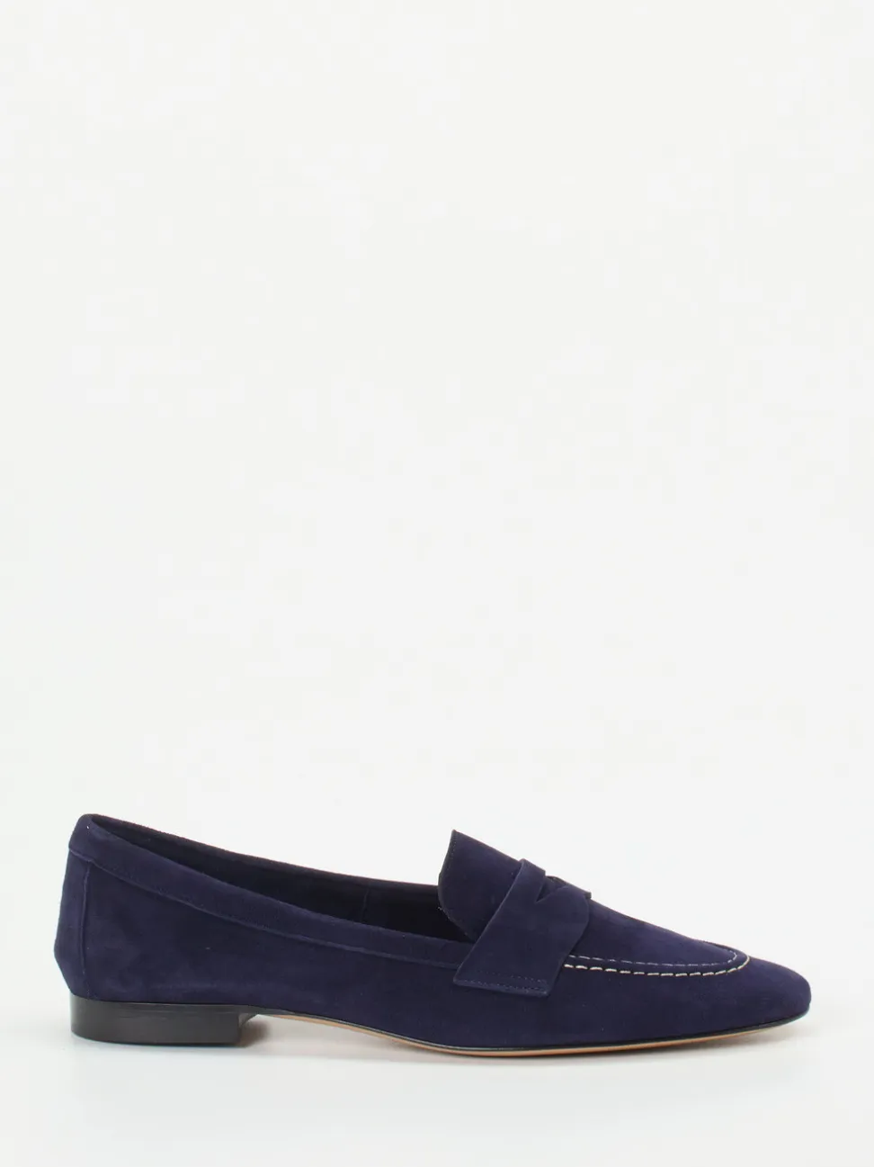 Andrea Puccini – Loafer aus Veloursleder in Tiefblau