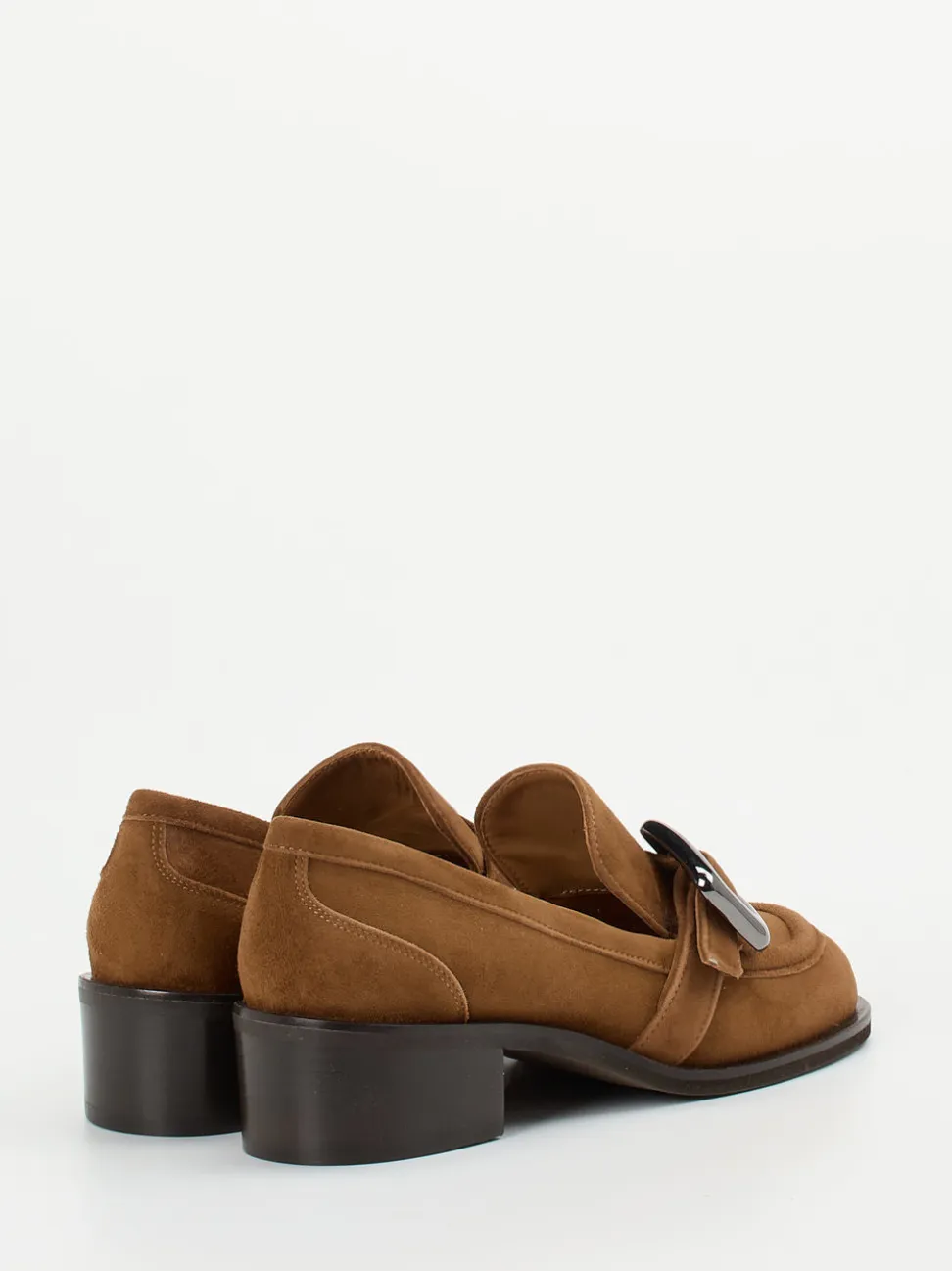 Andrea Puccini – Loafer aus Veloursleder cognacbraun