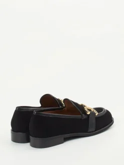 Andrea Puccini – Loafer aus Veloursleder Schwarz