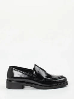 Andrea Puccini – Loafer aus Hochglanzleder schwarz