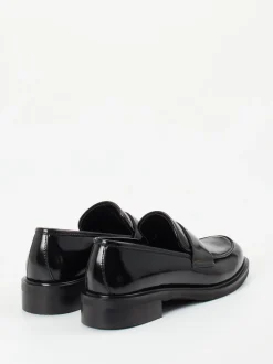 Andrea Puccini – Loafer aus Hochglanzleder schwarz