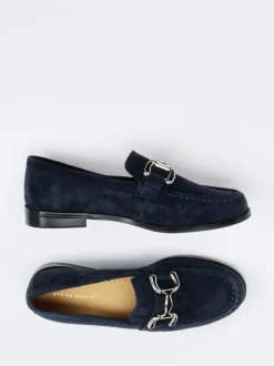 Andrea Puccini – Loafer aus Veloursleder Dunkelblau