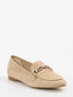 Andrea Puccini – Loafer aus Veloursleder beige