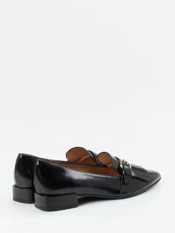 Andrea Puccini – Loafer aus Hochglanzleder schwarz