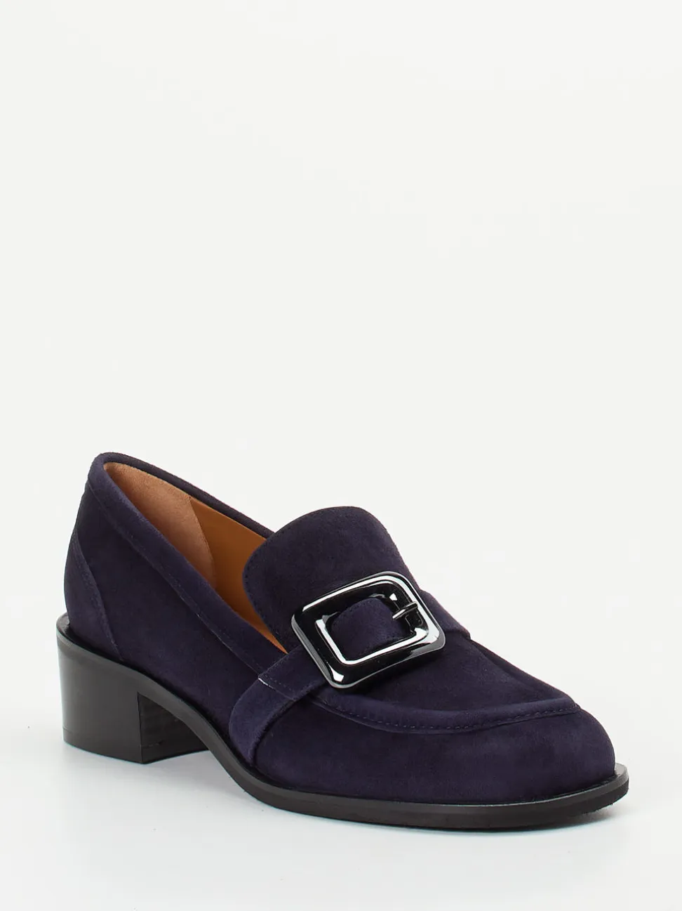 Andrea Puccini – Loafer aus Veloursleder tiefviolett