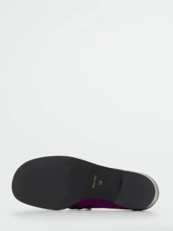 Andrea Puccini – Loafer aus Veloursleder violett