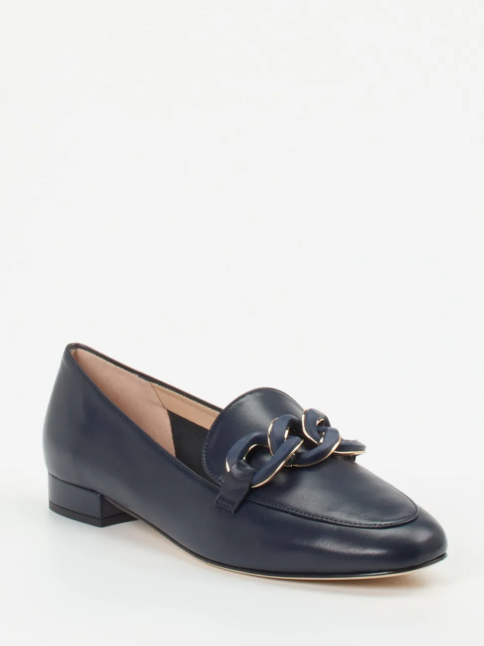 Andrea Puccini – Loafer aus Lammleder in Marineblau