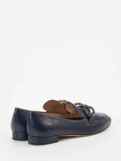 Andrea Puccini – Loafer aus Lammleder in Marineblau