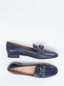 Andrea Puccini – Loafer aus Lammleder in Marineblau