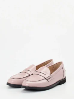 Andrea Puccini – Loafer aus Hochglanzleder in Rosa
