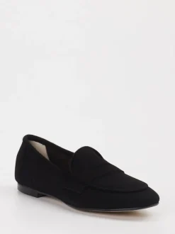 Andrea Puccini – Loafer aus Veloursleder Schwarz