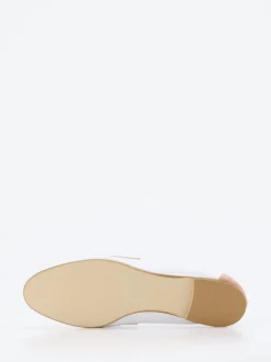 Andrea Puccini – Loafer aus Velour und Leder Weiß