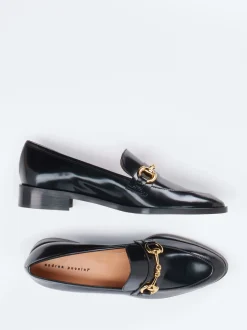 Andrea Puccini – Loafer aus Hochglanzleder Schwarz