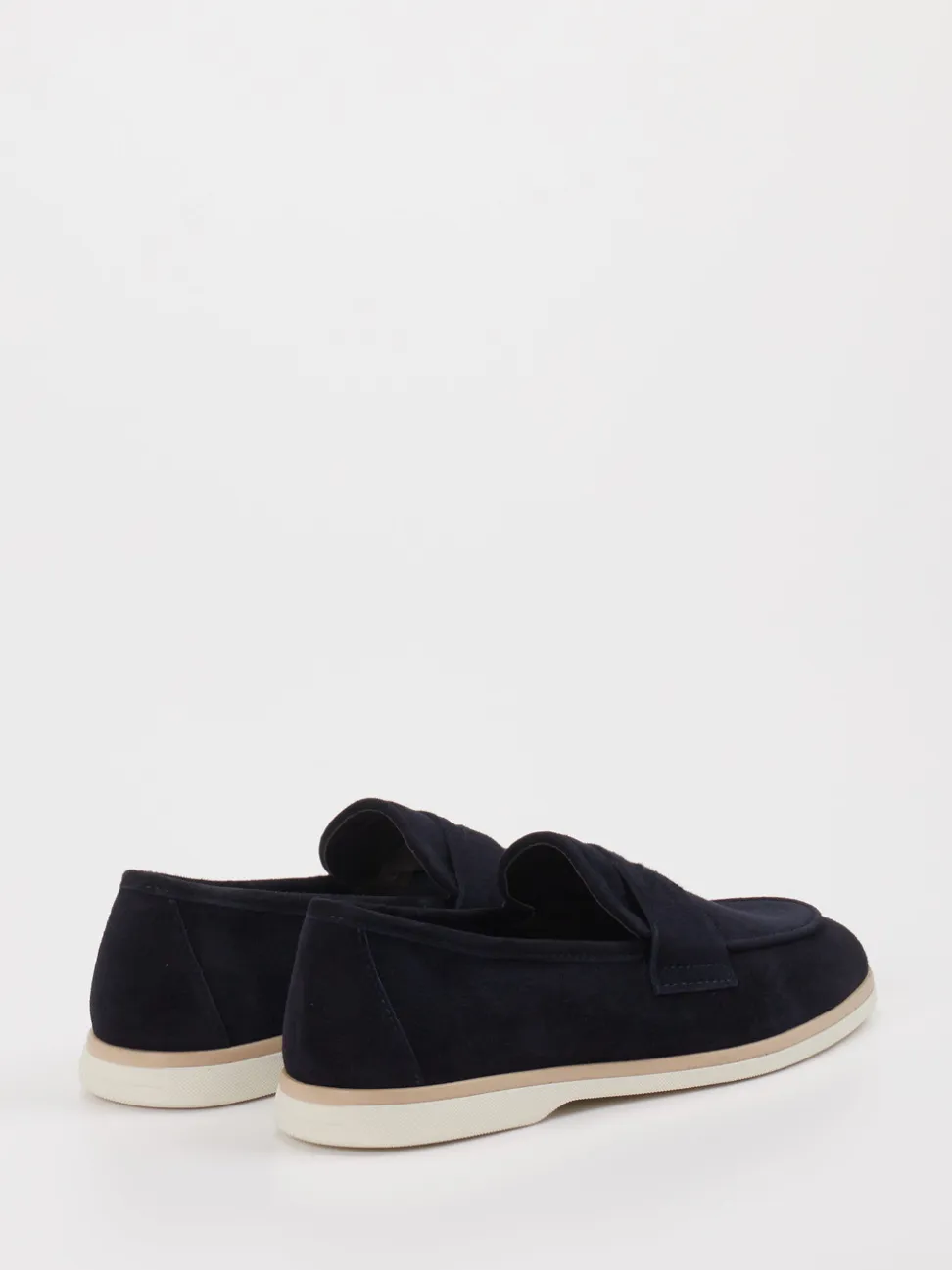 Andrea Puccini – Loafer aus Veloursleder Dunkelblau