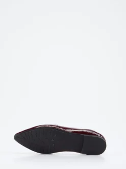 Andrea Puccini – Loafer aus Lackleder in Bordeaux