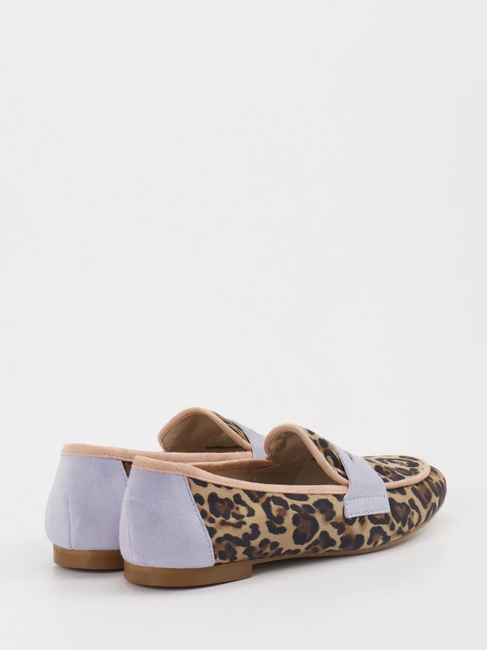 Andrea Puccini – Loafer aus Veloursleder mit Leoprint