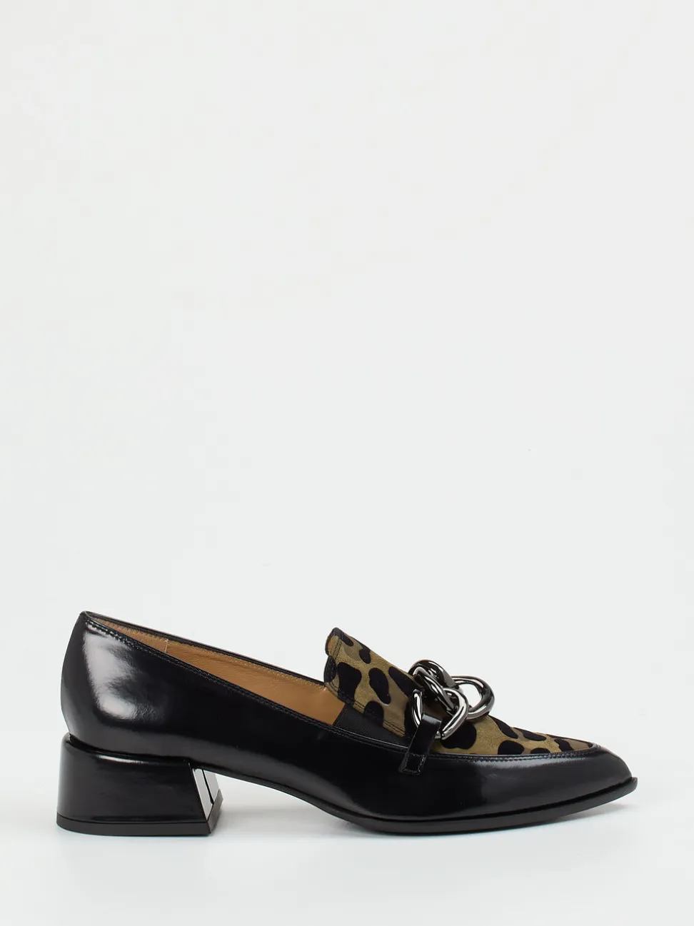 Andrea Puccini – Loafer aus geprägtem Leder schwarz