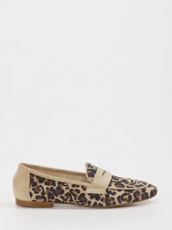 Andrea Puccini – Loafer aus Kalbleder mit Leomuster