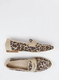 Andrea Puccini – Loafer aus Kalbleder mit Leomuster