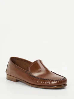 Andrea Puccini – Loafer aus Büffelleder cognacbraun