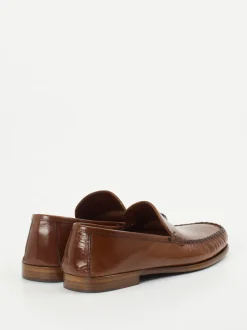 Andrea Puccini – Loafer aus Büffelleder cognacbraun