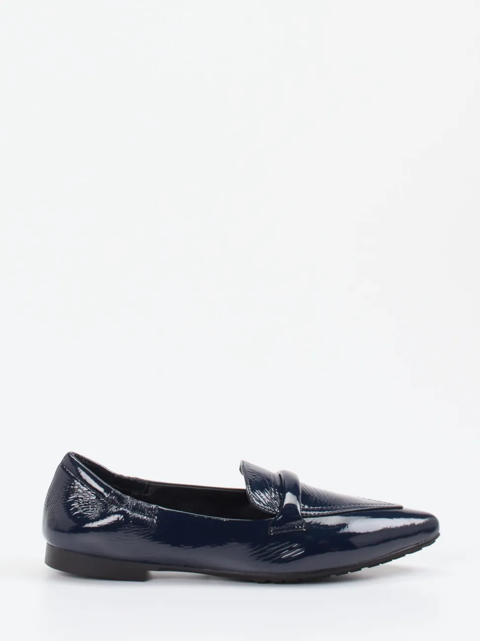 Andrea Puccini – Loafer aus Lackleder in Dunkelblau