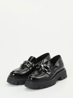 Andrea Puccini – Loafer aus Lackleder Schwarz
