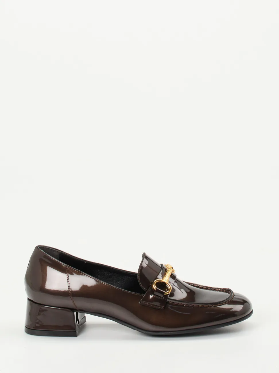 Andrea Puccini – Loafer aus Lackleder Dunkelbraun