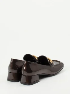 Andrea Puccini – Loafer aus Lackleder Dunkelbraun